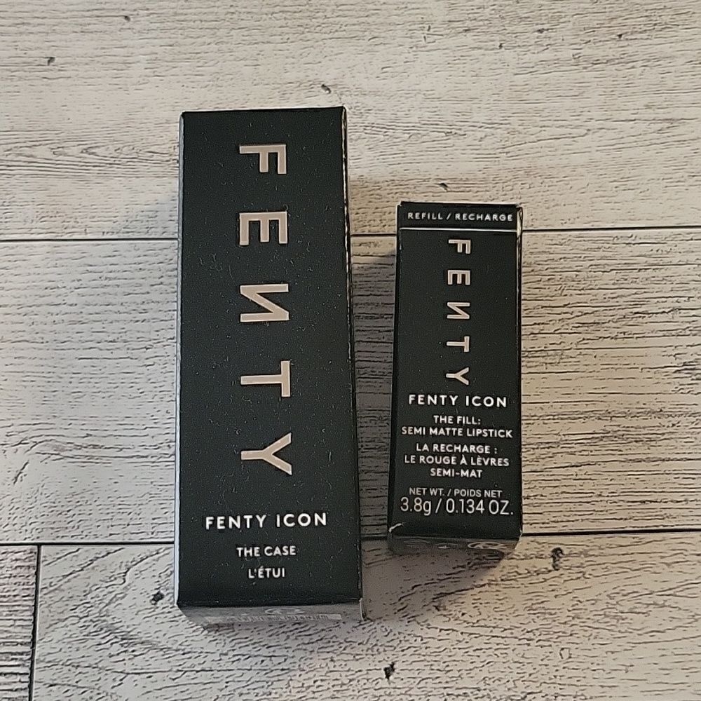 Fenty Beauty Icon Lipstick Refill and Empty Case